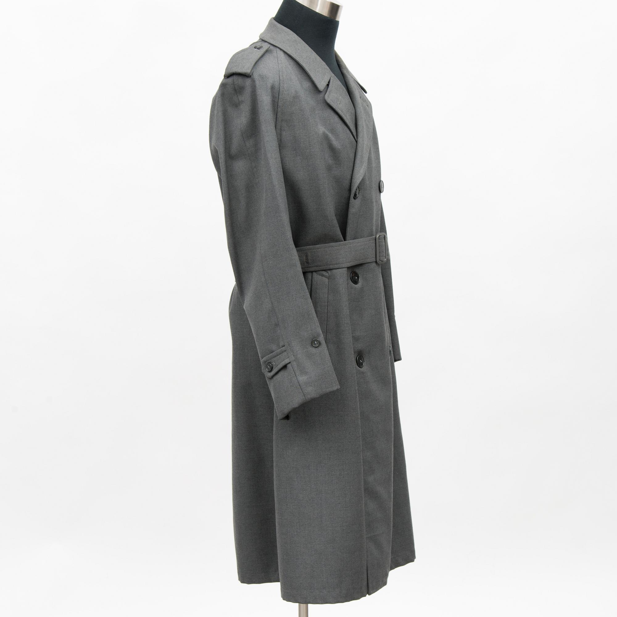 Five Finnish uniform overcoats, second half of 20th Century.