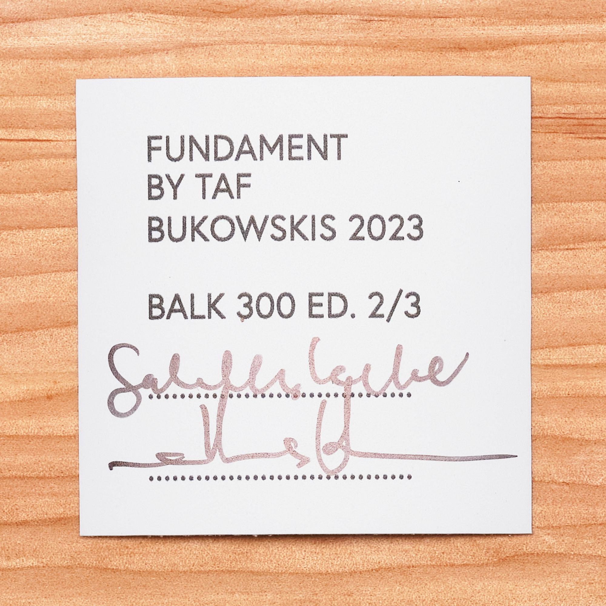 TAF, Gabriella Lenke & Mattias Ståhlbom, "Balk 300", pedestal, ed. 2/3, 2023.