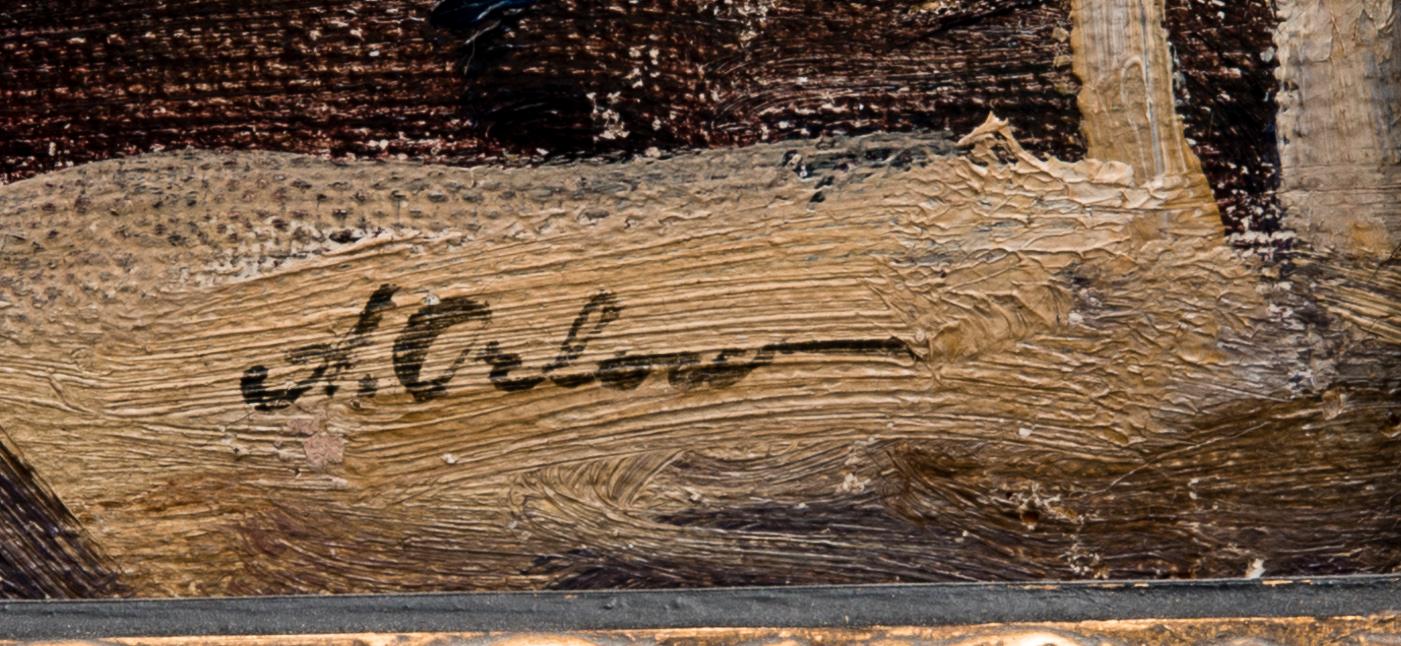 ALEXANDER ORLOV, olja på duk, uppfodrad på skiva 37x55 cm.