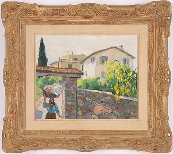 Olle Hjortzberg, Southern Street Scene.