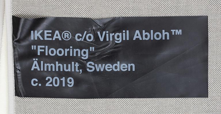 Virgil Abloh, matta "Kvitto", IKEA x Virgil Abloh, "MARKERAD" kollektion, ca 200 x 90 cm.