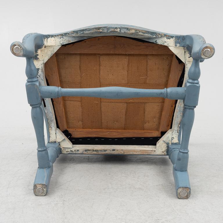 A late Baroque / early Rococo chair, Stockholm, mid-18th Century.
