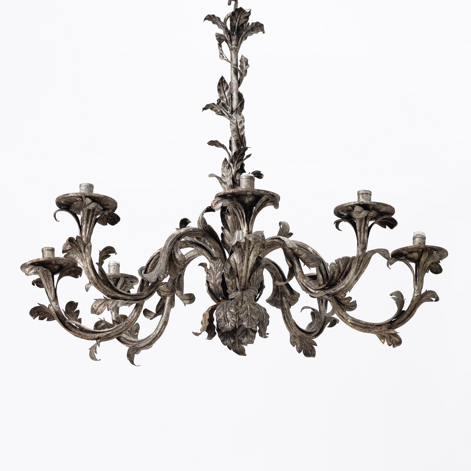 A Rococo style chandelier, France, 20th century.