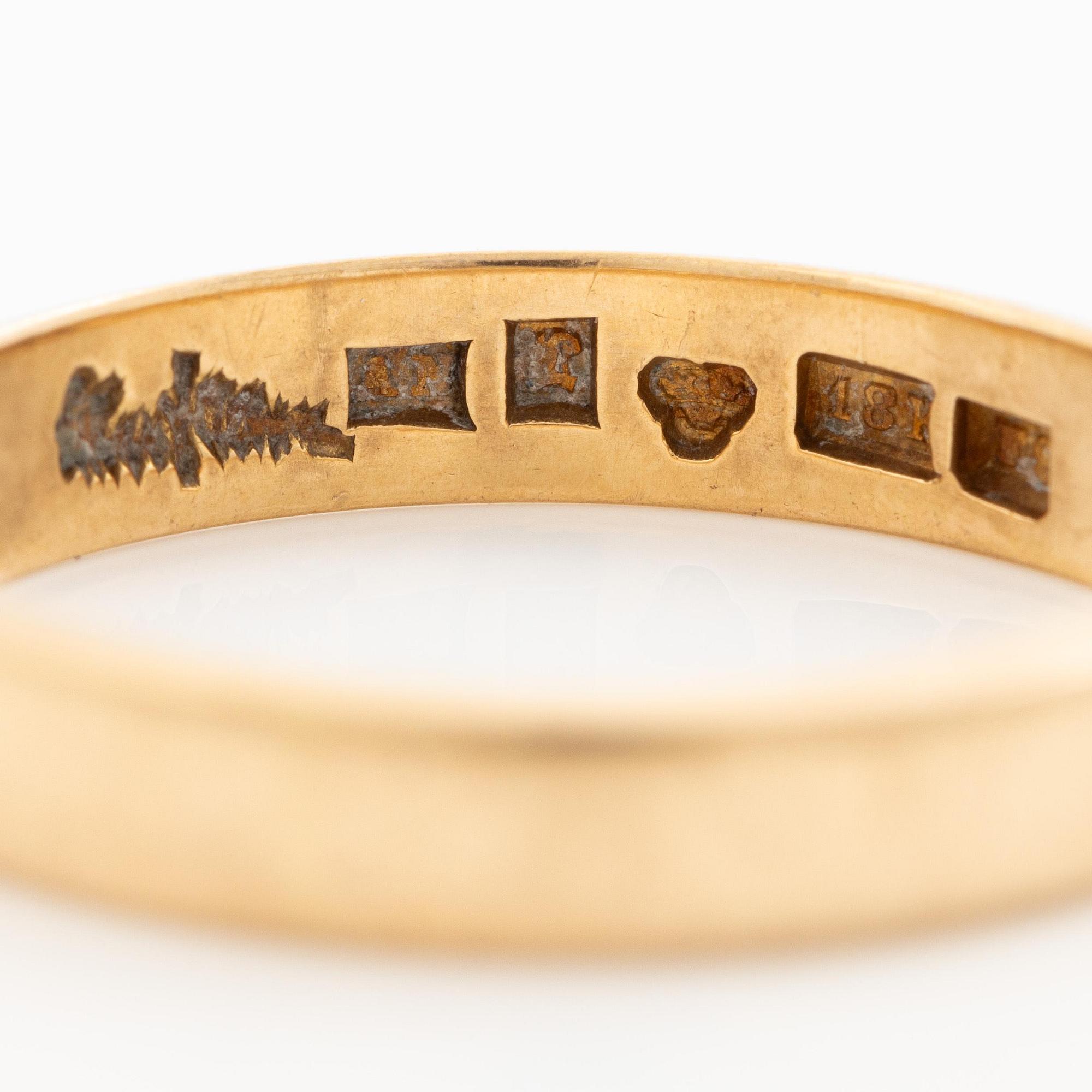 Wiwen Nilsson, a ring, 18K gold, Lund 1956.
