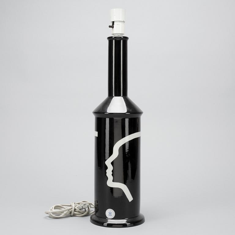 BORDSLAMPA, porslin, Royal Copenhagen, 1900,talets andra hälft.