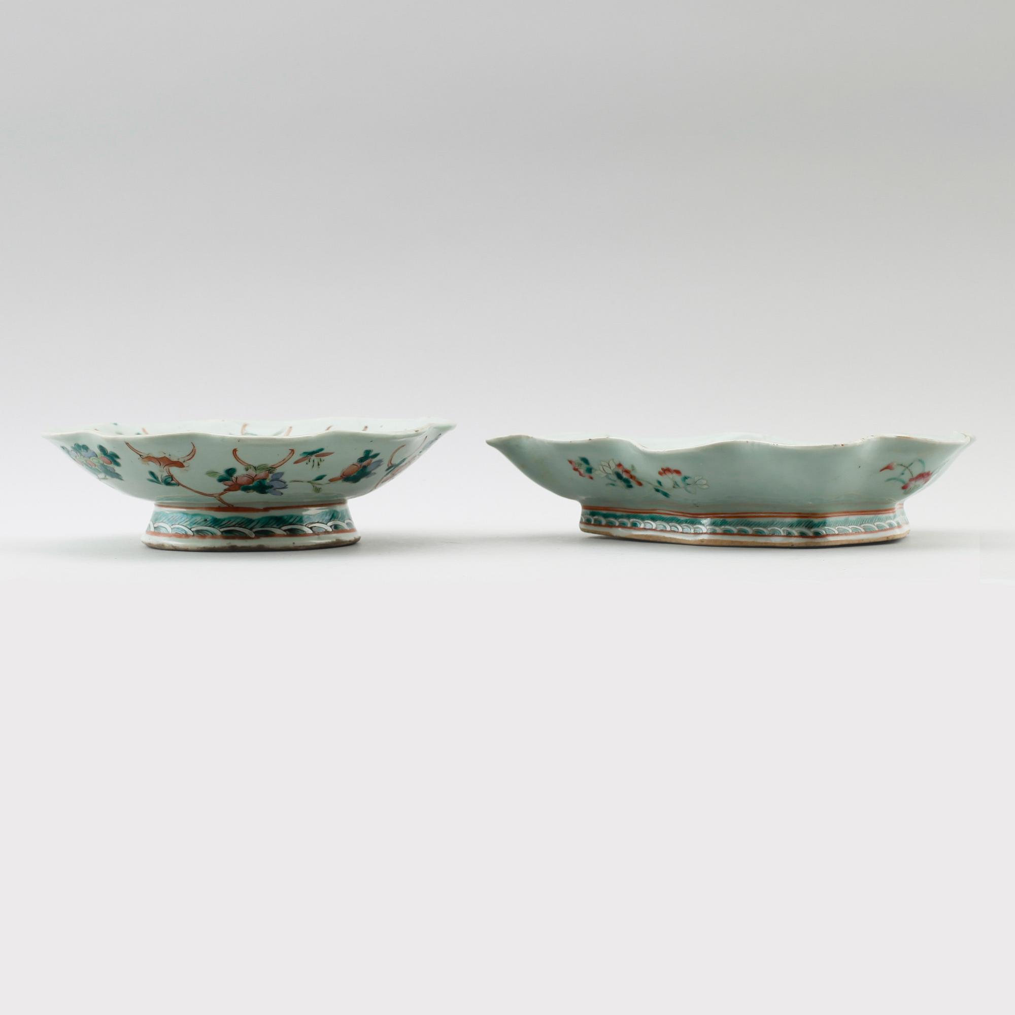 SKÅLAR, 2 st, porslin, Kina, 1800-tal.