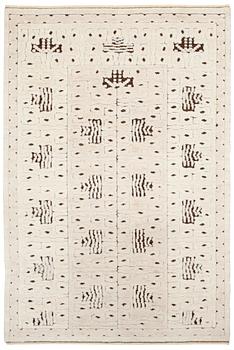 914. MATTA. "Skvattram". Reliefflossa. 308,5 x 205,5  cm.  Signerad AB MMF (AB Märta Måås-Fjetterström).