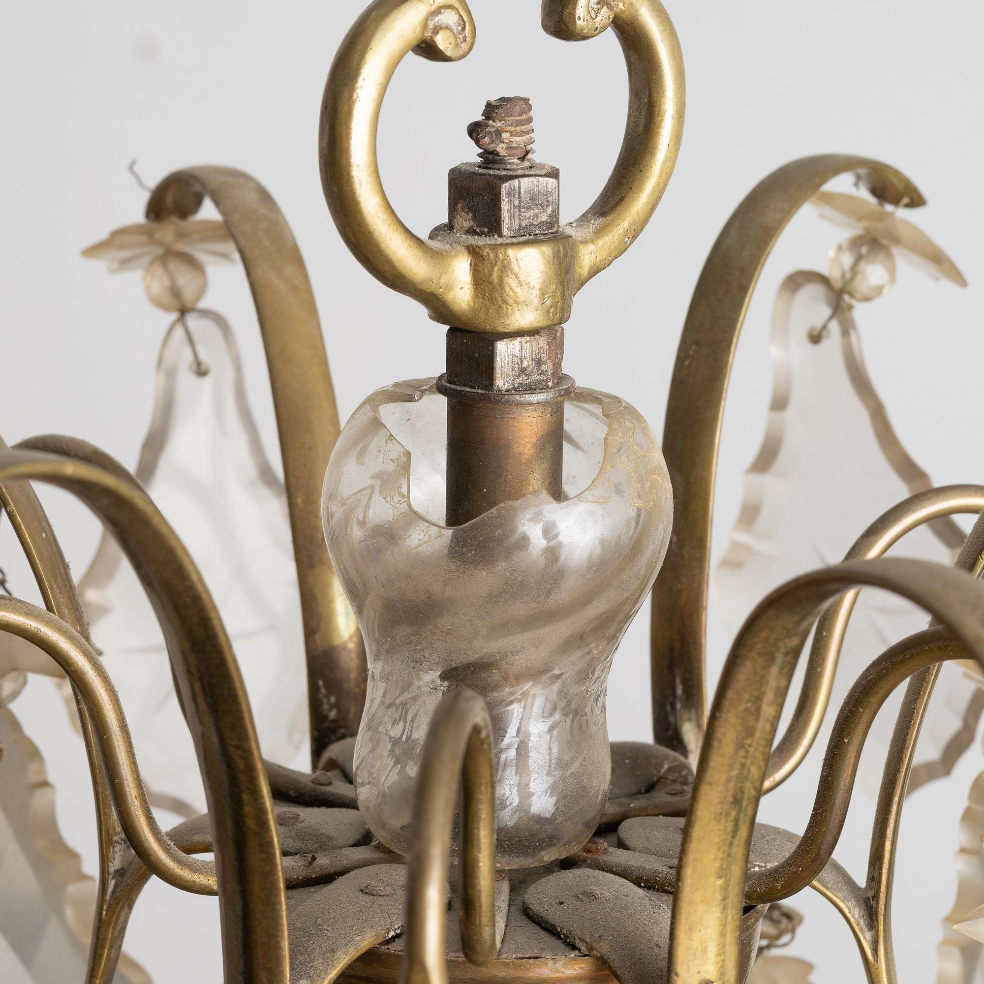 Ljuskrona, barockstil, 1900-tal.