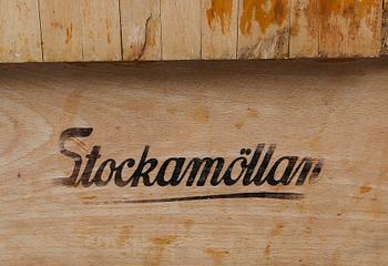 SLAKTARBÄNK/STYCKBÄNK, trä, "Stockamöllan", 1900-talets andra hälft.