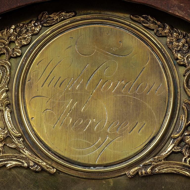 A longcase clock, dial signed Hugh Gordon, Aberdeen.