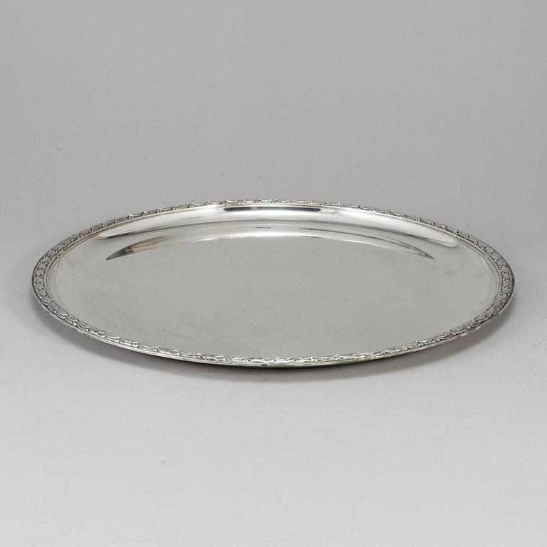WA BOLIN, a silver tray from Stockholm, 1958.