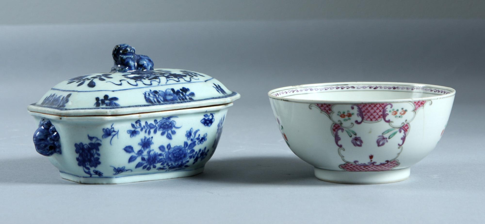 PARTI PORSLIN, 3 delar, Kina 17-1800-tal.