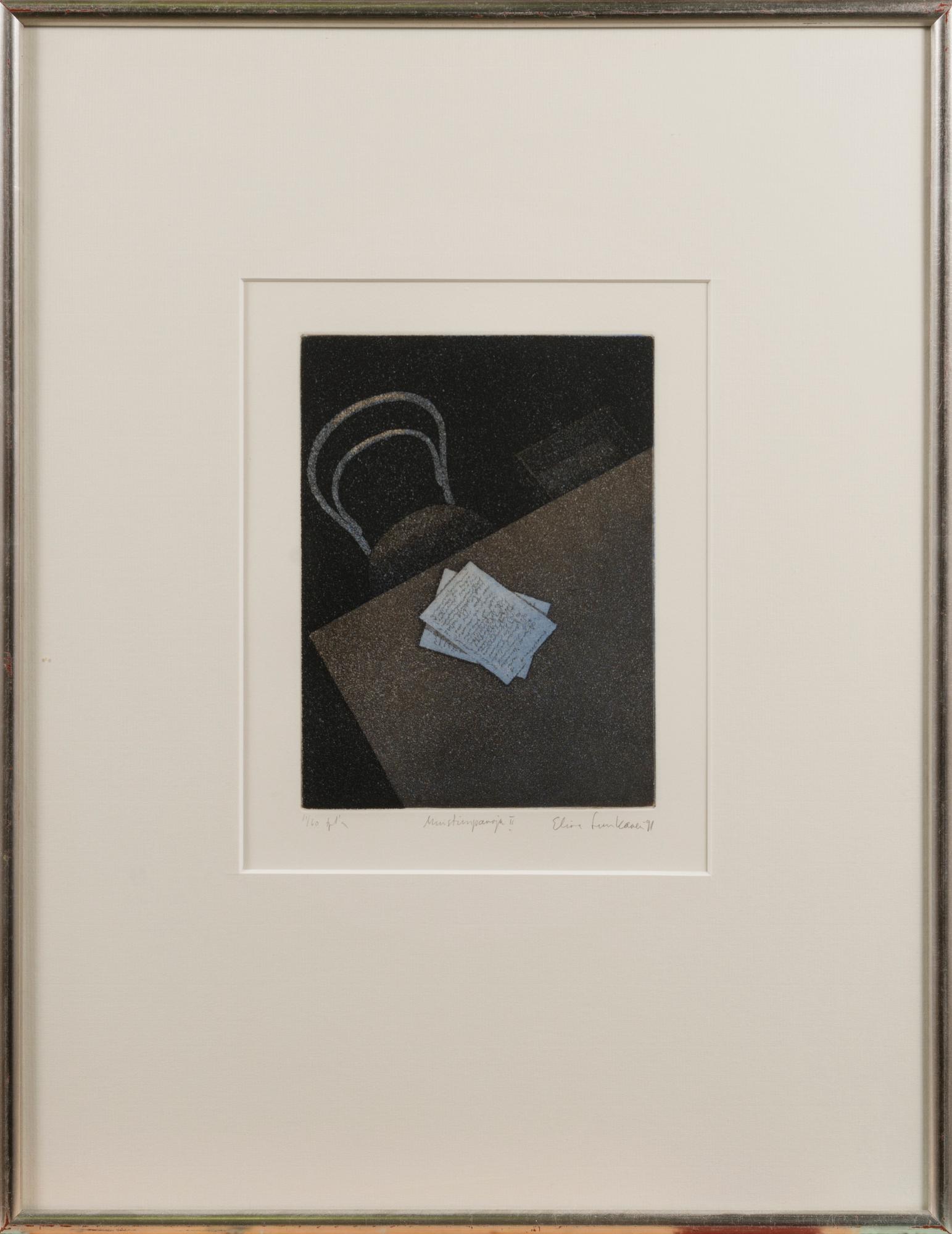 ELINA LUUKANEN, etching, signed and dated -91, numbered 11/60.