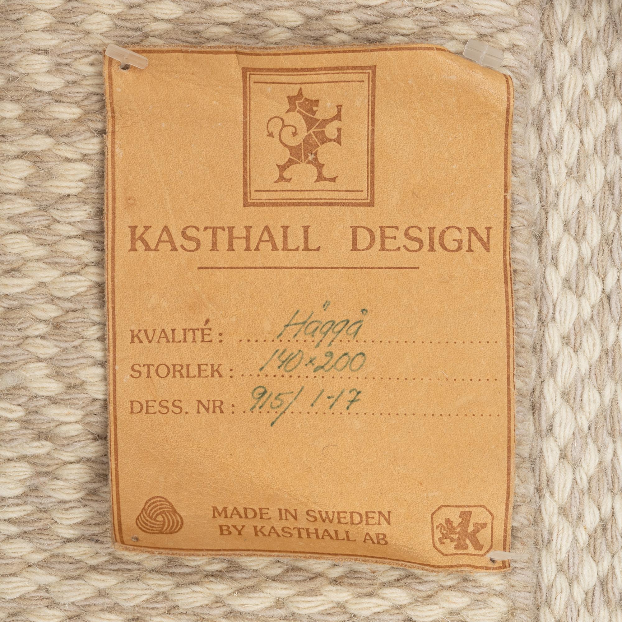 A 'Häggå' rug, Kasthall, approx. 204 x 127 cm.