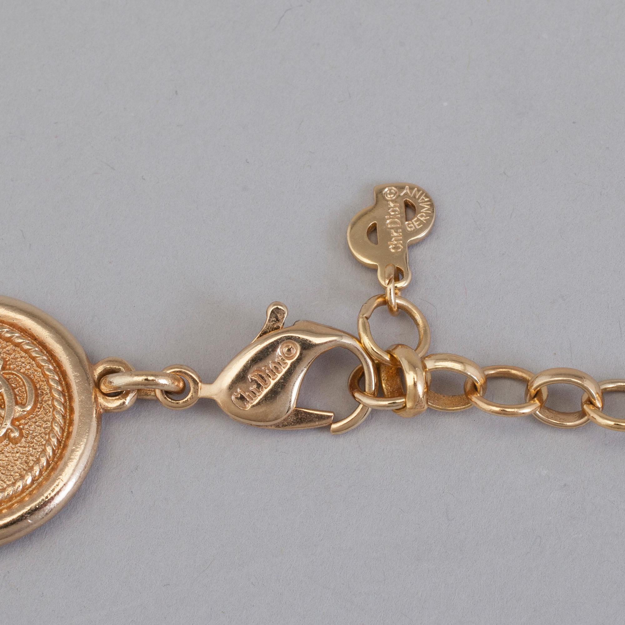 ÖRHÄNGEN samt HALSBAND, Christian Dior.