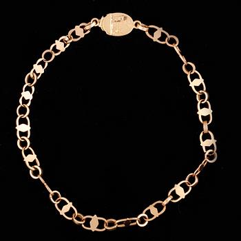 ARMBAND, 18 k guld. Vikt ca 5,3 gram.