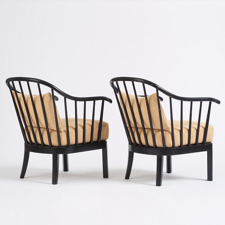Otto Schulz, a pair of armchairs, Boet, Gothenburg 1930s-40s.