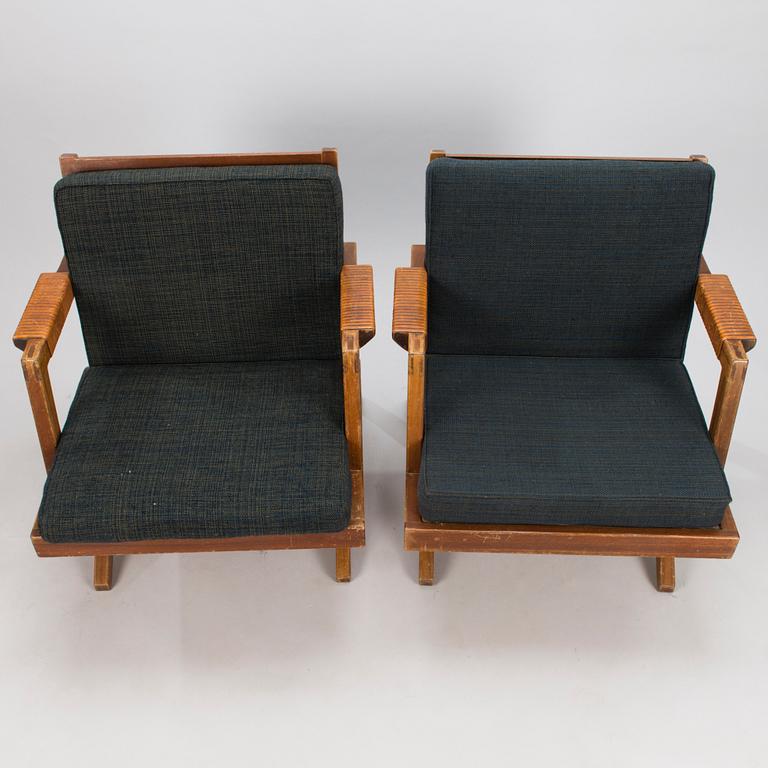 OLAVI HÄNNINEN, A 3-piece 1960s 'Bumerang' sofa suite for HMN Huonekalu Mikko Nupponen, Lahti, Finland.