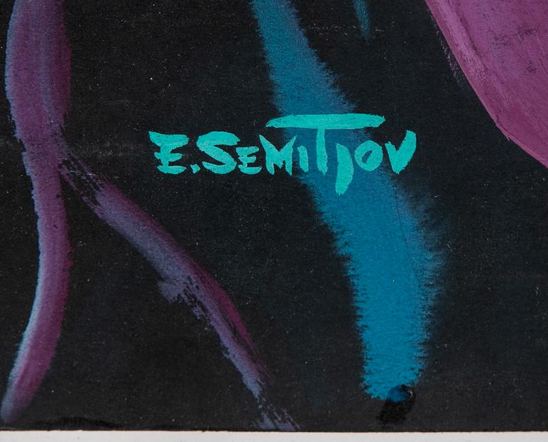 Eugen Semitjov, mixed media, signed.