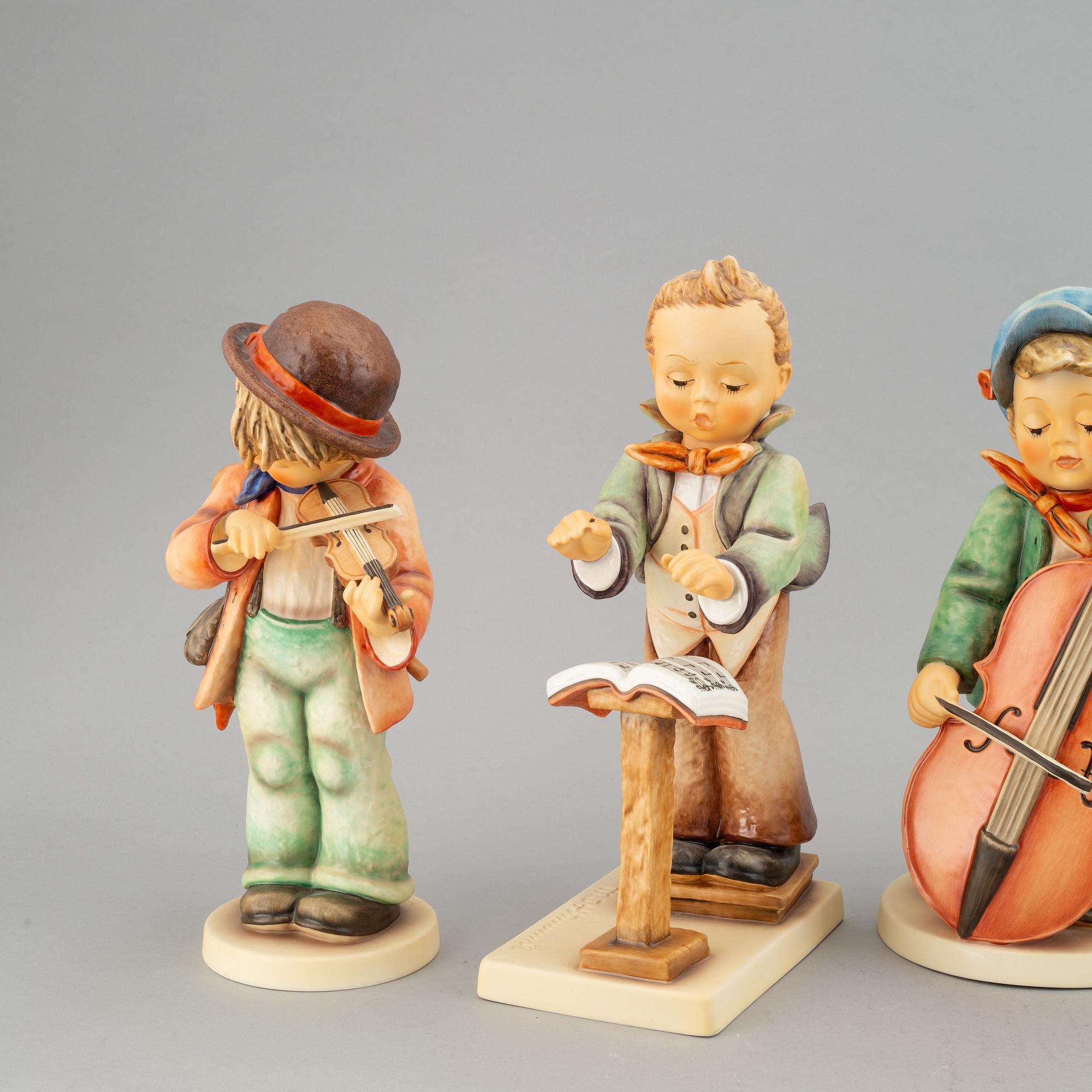 Stora figuriner, 5 st, porslin, MI Hummel, Goebel, Tyskland, 1997-98.