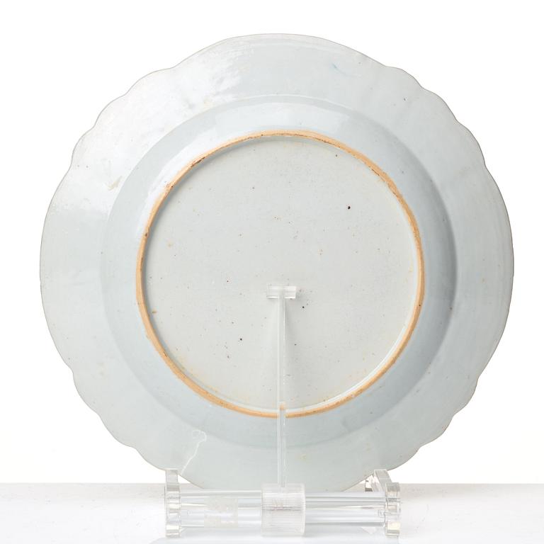 A set of 12 (6+6) famille rose dishes, Qing dynasty, Qianlong (1736-95).