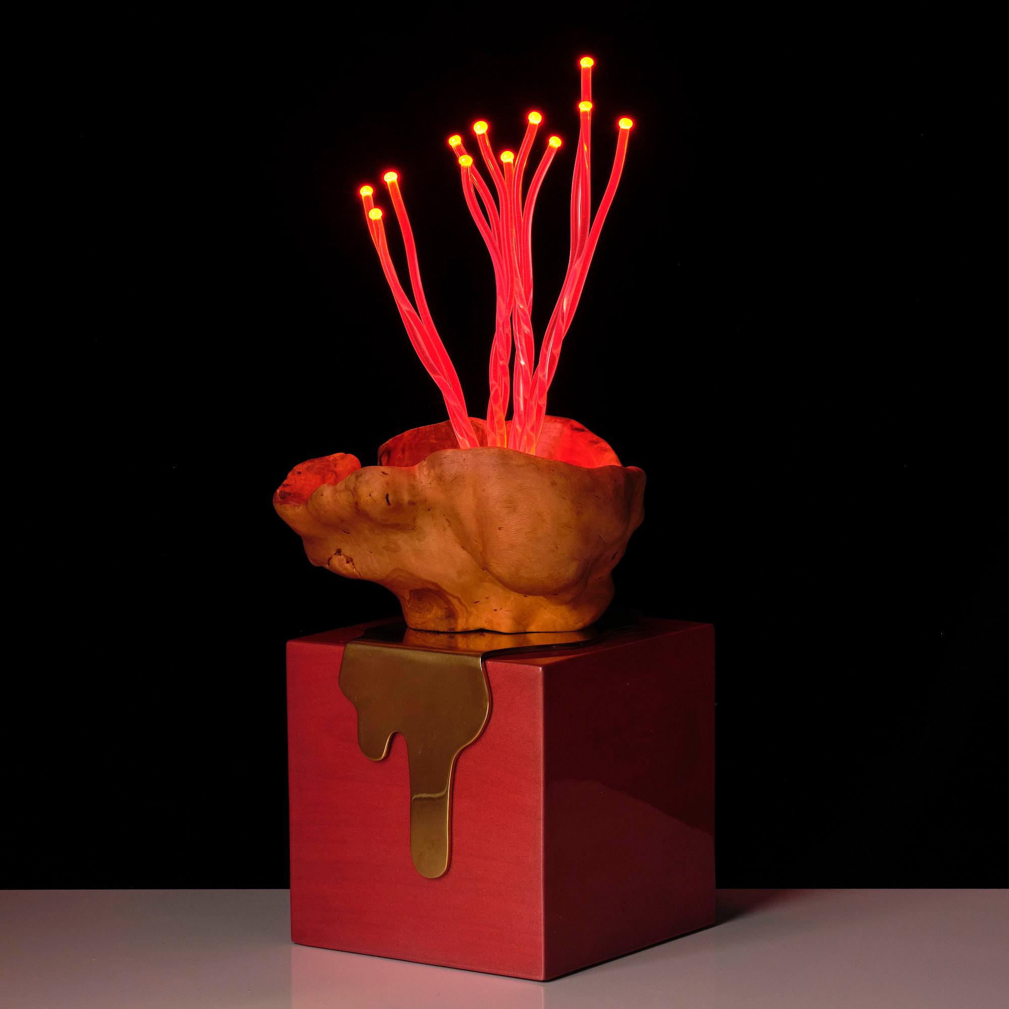 Aia Jüdes, a unique "Vril" lamp/light object, 2020.