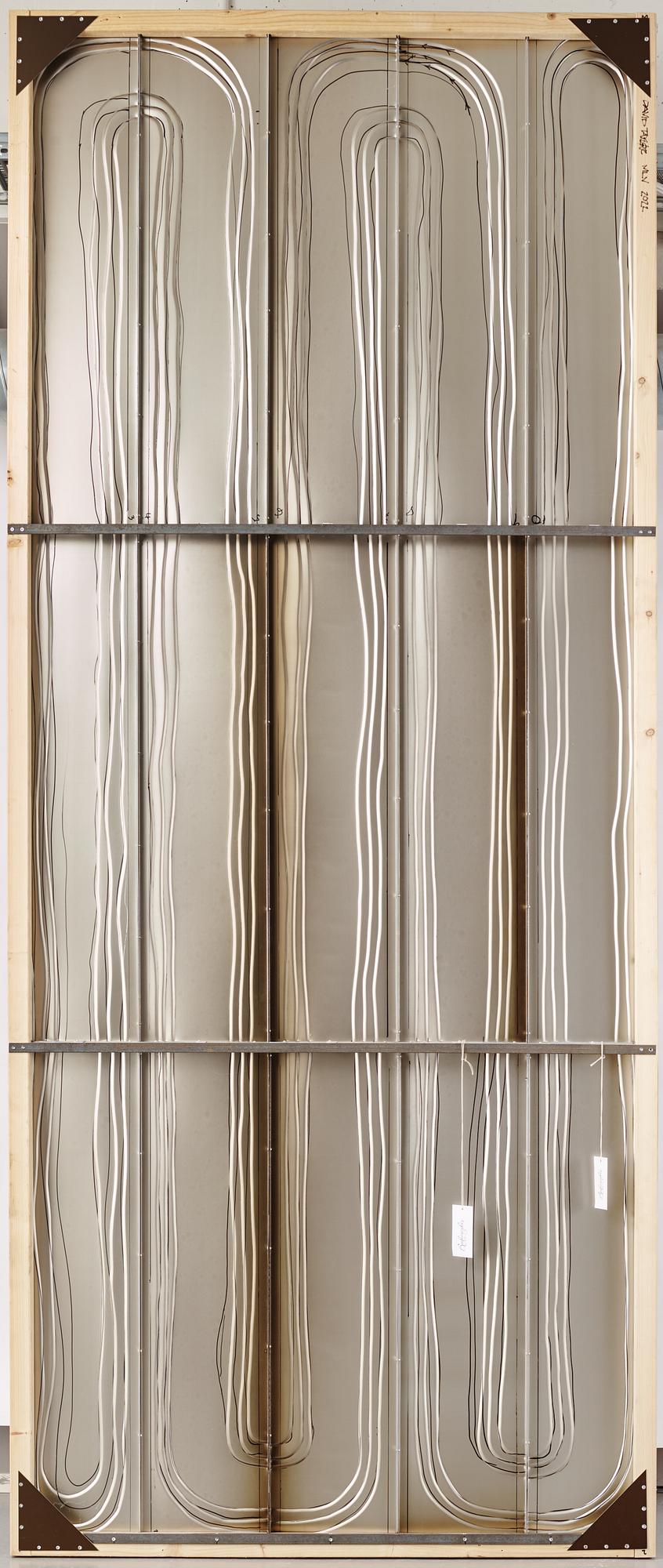 David Taylor, a unique wall relief,  "River", Studio Mellösaverken, Sweden 2022.