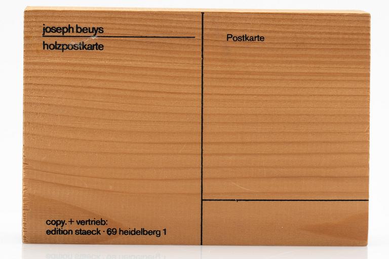 Joseph Beuys, vykort.