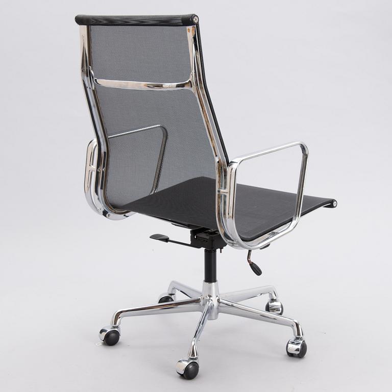 CHARLES & RAY EAMES, office chair EA 119, Aluminium Group. 1990s.