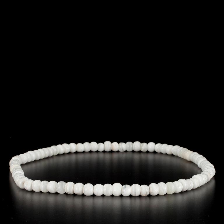HALSBAND, agat 12-13 mm.