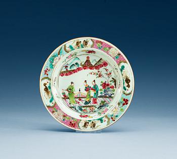 A famille rose soup dish, Qing dynasty, Yongzheng (1723-1735).