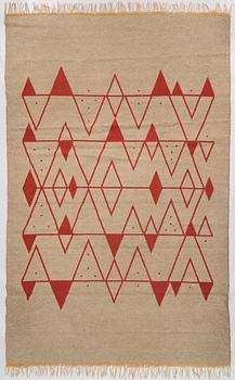 Carpet, lAappo Härkönen, Mattokutomo Oy, Vaasa, 1960s. Ca 245 x 190 cm.