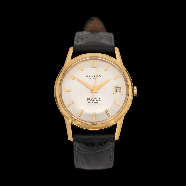 ALVICA, Deluxe, herr, 18k guld, automatic, 1950/60-tal.