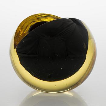 Nanny Still, skulptur, "Melon" signerad Nanny Still Riihimäen Lasi Oy.