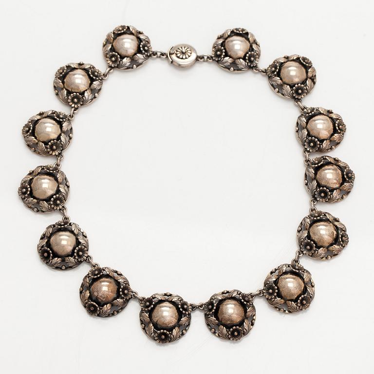 Niels Erik From, necklace, silver, Denmark.