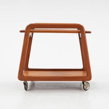 Henning Wind-Hansen, a teak serving trolley from Sika Möbler, Denmark, 1960's.