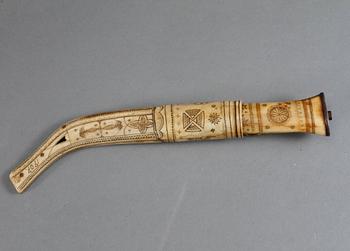 SAMEKNIV, tillskriven Jon Pålsson Fankki (1880-1961), Kaitum, signerad JPF och daterad 1907.