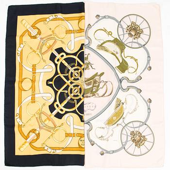 Hermès, scarfar, 2 st.