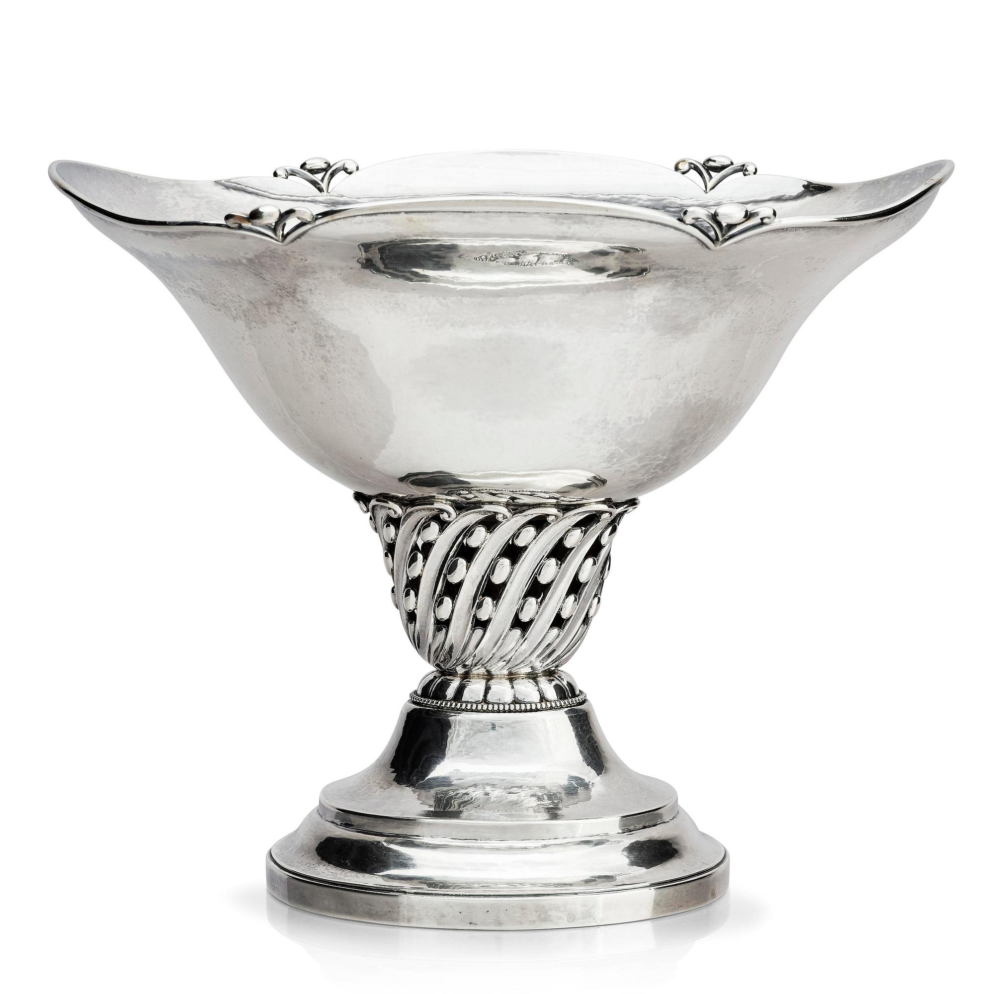 Kay Bojesen, a Danish silver bowl, Swedish Importmarks CG Hallberg 1918.