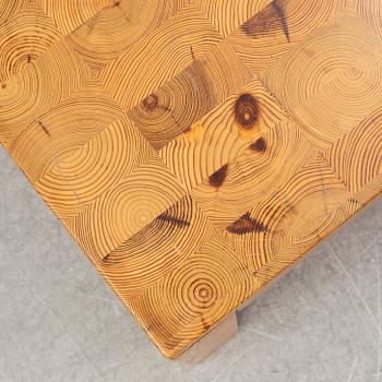 Leif Wikner, presumably, a pine occasional table or lamp table, 1970s.