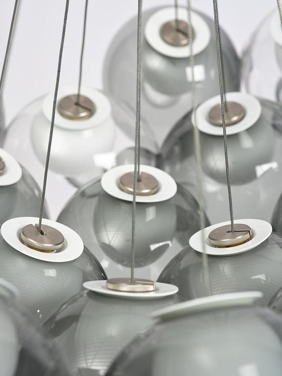 Omer Arbel, taklampa, "Cluster 28.19", Bocci, Italien, 2014.