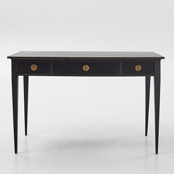 A painted Gustavian style desk, first half of the 20th Century.