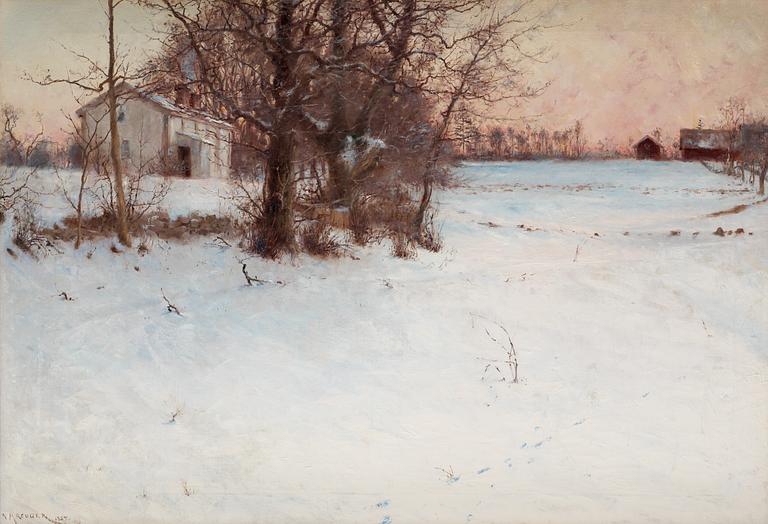 Nils Kreuger, "Vinter", Knapegård (Winter, Knapegård).