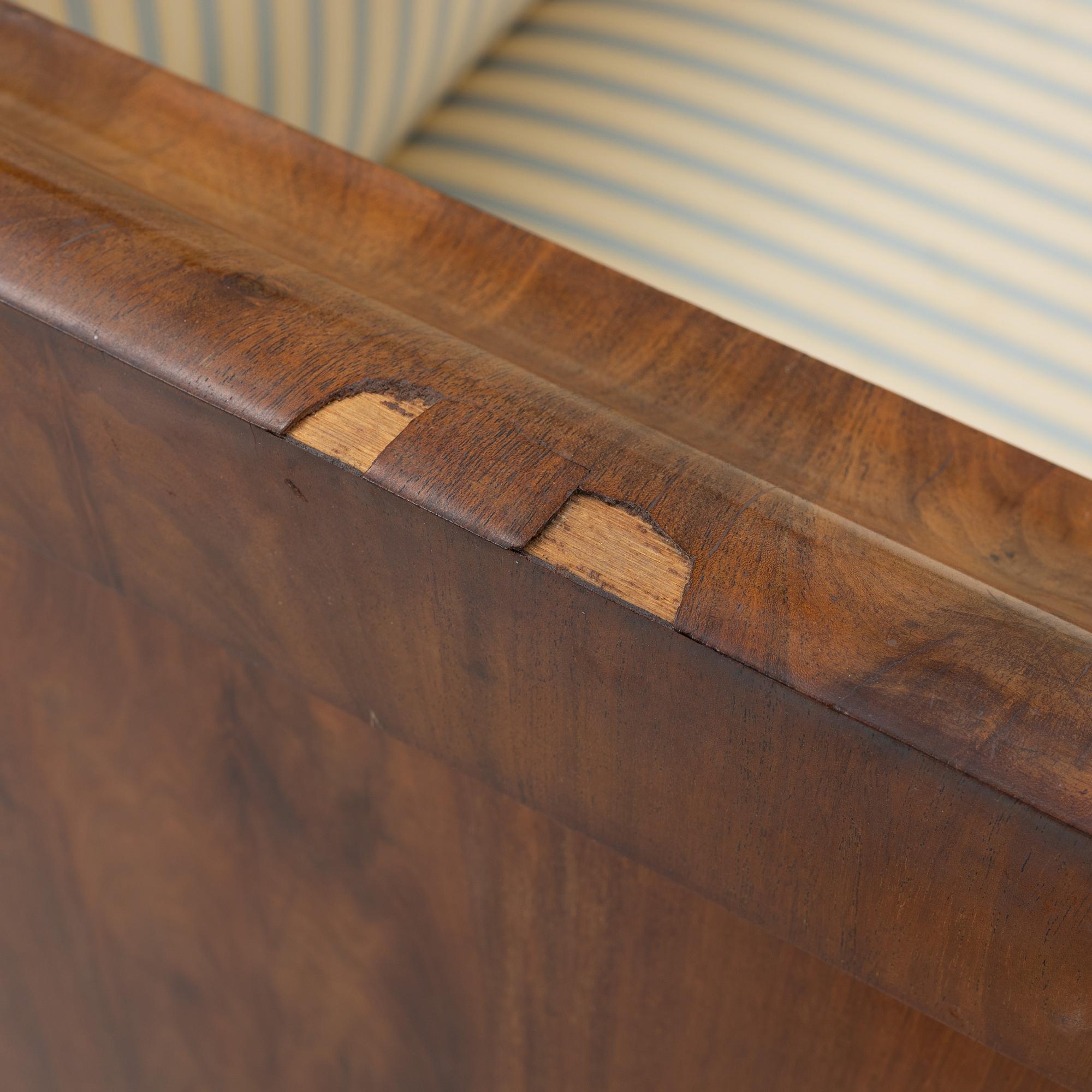 An Empire sofa, first half of the 19th century.