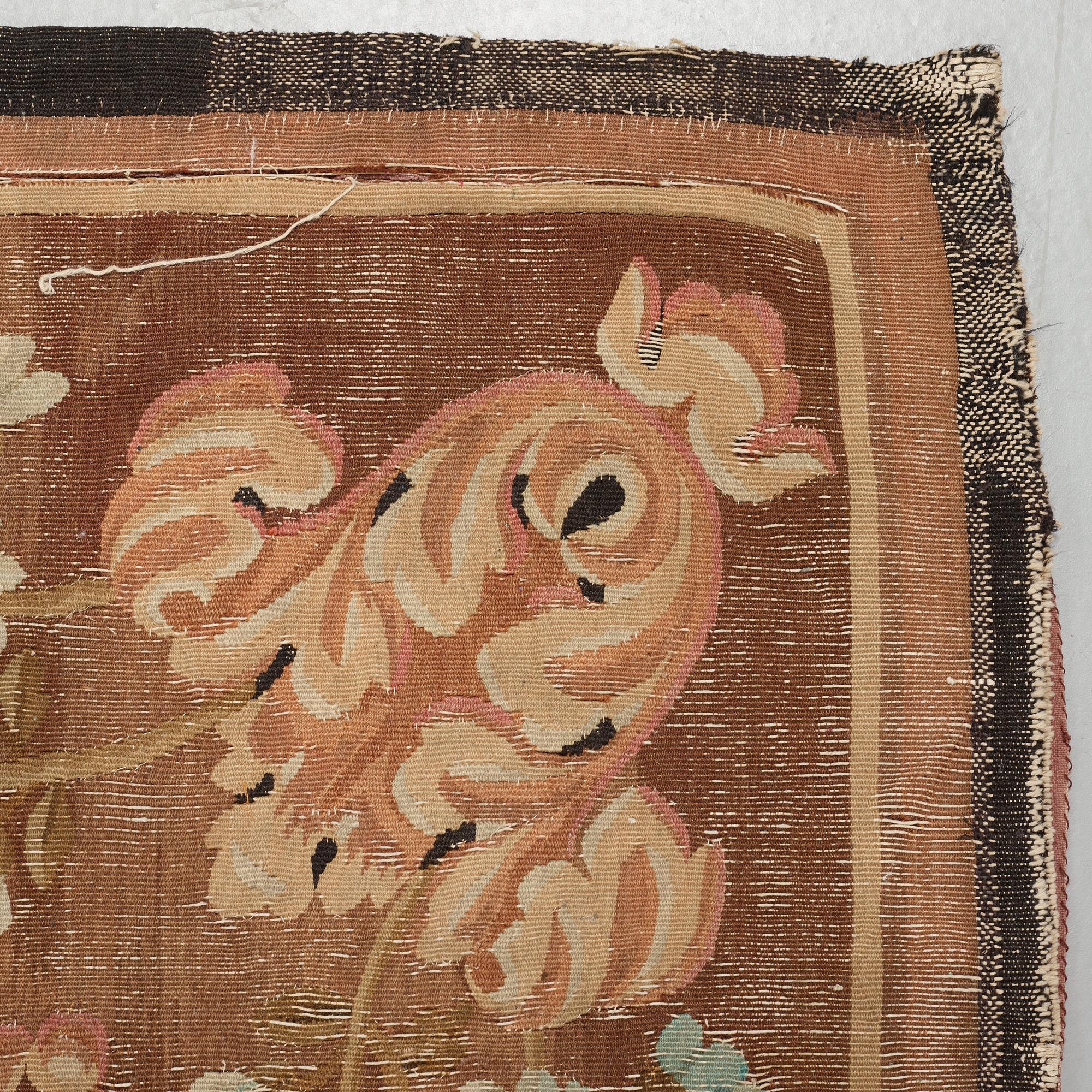 MATTA, gobelängteknik, ca 428 x 266-268,5 cm, Aubusson, Frankrike 1800-talets mitt - andra hälft.