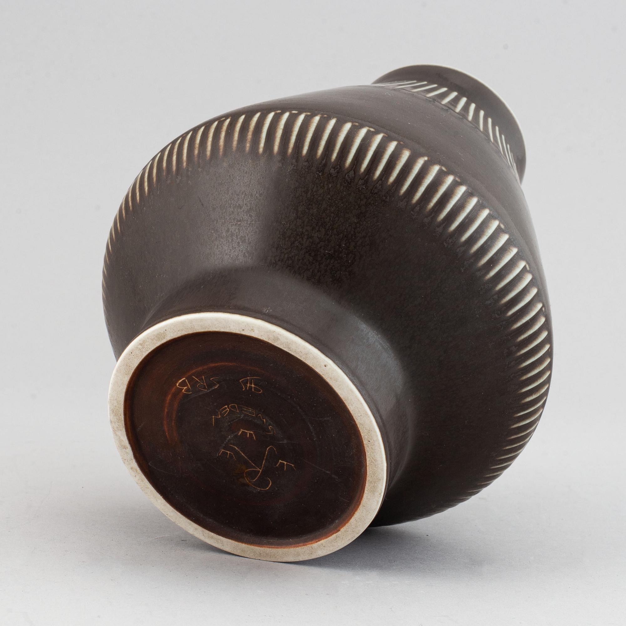 Carl-Harry Stålhane, a stoneware vas for Rörstrand, Sweden.