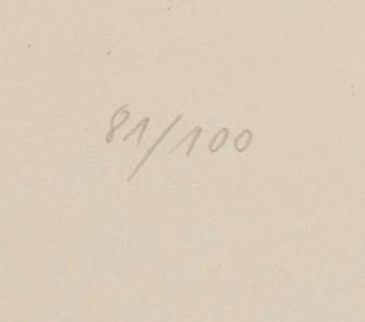 HANS HARTUNG, a signed and numbered colour lithograph.