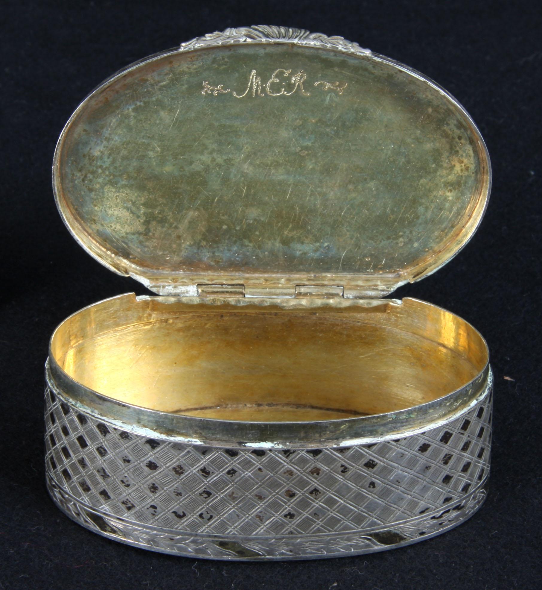 DOSOR, 2 st, silver, 1800/1900-tal.