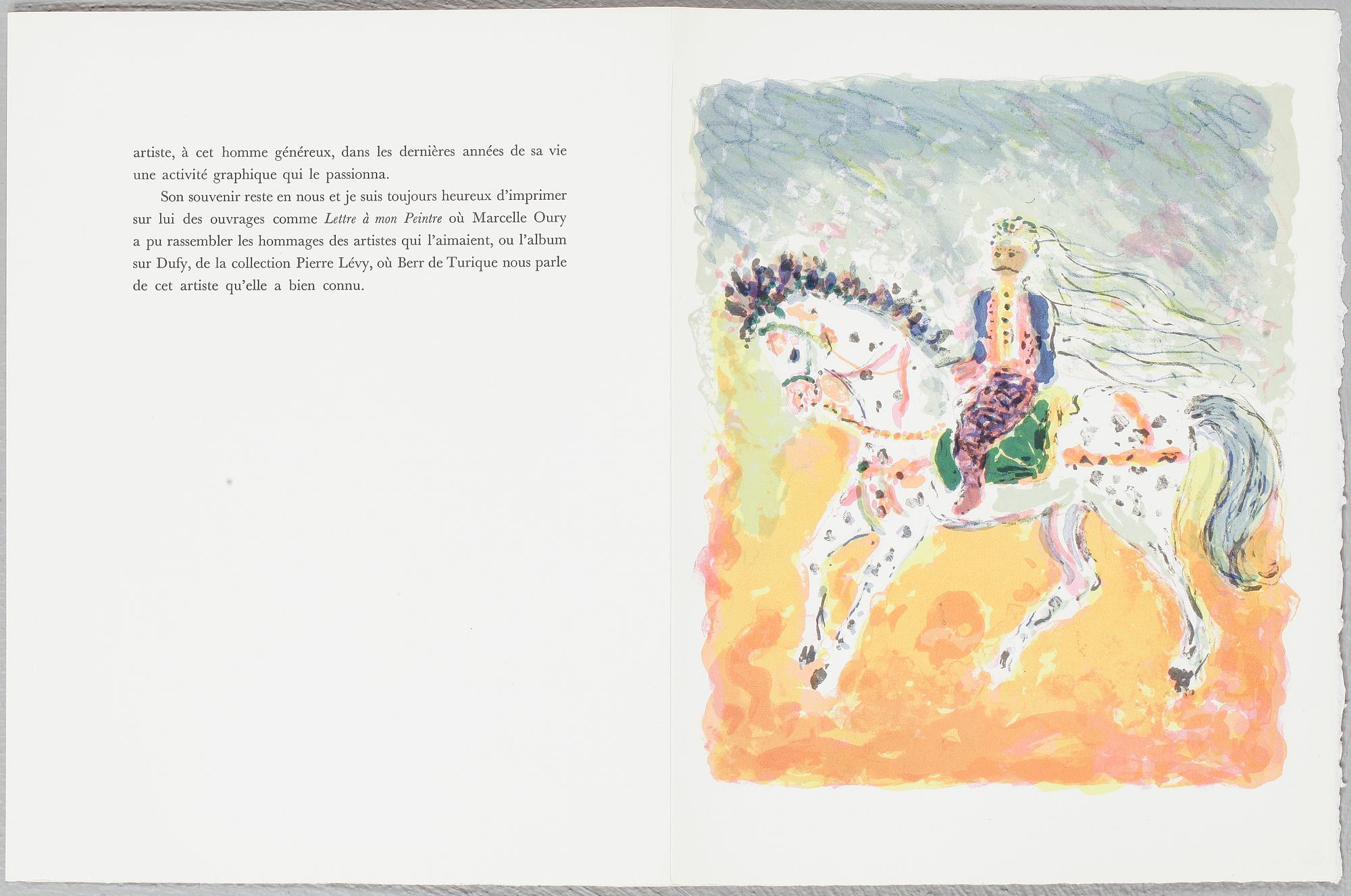 FERNAND MOURLOT, portfölj med 25 litografier, "Souvenirs et portraits d'artistes", utgiven 1972.