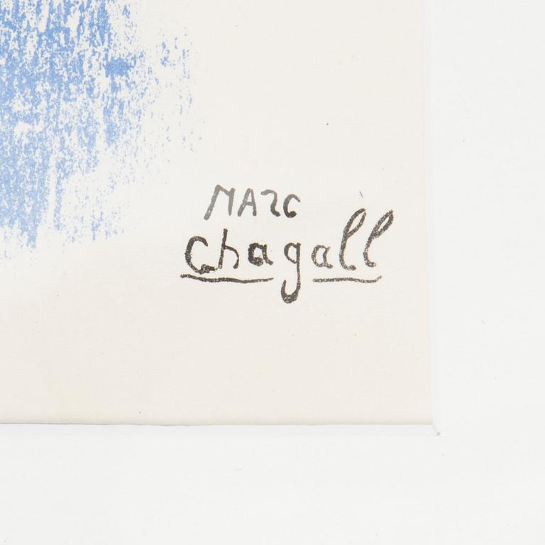 MARC CHAGALL, lithograph in colours, printed signature.